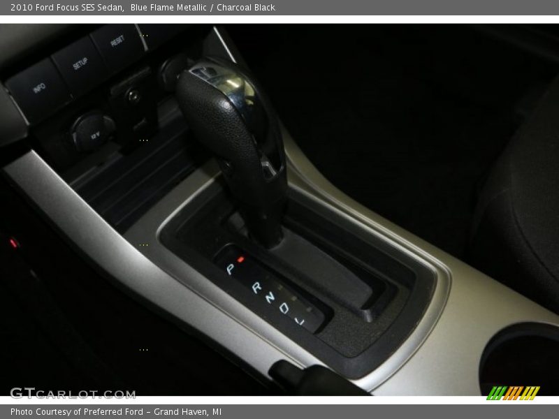 Blue Flame Metallic / Charcoal Black 2010 Ford Focus SES Sedan