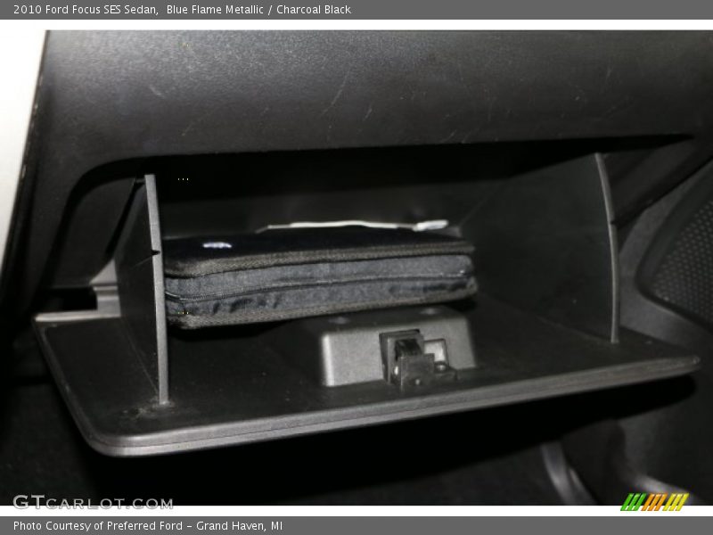 Blue Flame Metallic / Charcoal Black 2010 Ford Focus SES Sedan