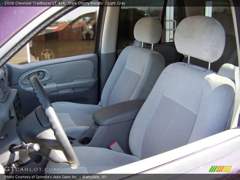 Dark Cherry Metallic / Light Gray 2008 Chevrolet TrailBlazer LT 4x4