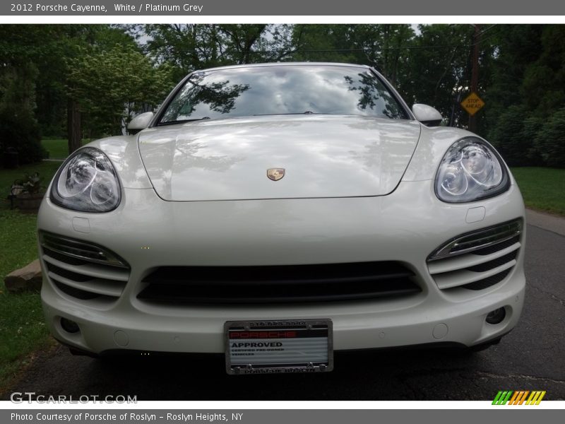 White / Platinum Grey 2012 Porsche Cayenne