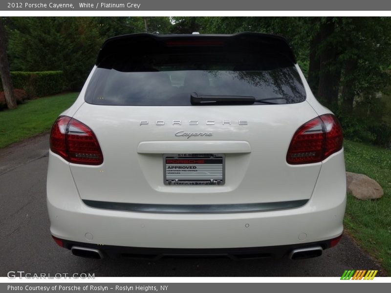 White / Platinum Grey 2012 Porsche Cayenne