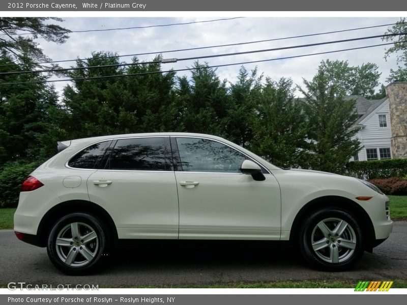 White / Platinum Grey 2012 Porsche Cayenne
