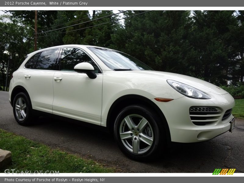 White / Platinum Grey 2012 Porsche Cayenne