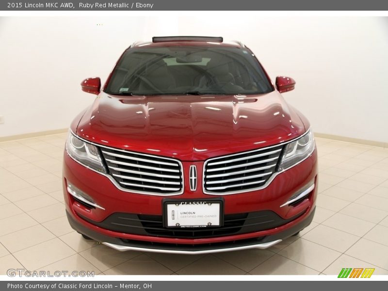 Ruby Red Metallic / Ebony 2015 Lincoln MKC AWD