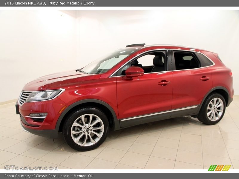 Ruby Red Metallic / Ebony 2015 Lincoln MKC AWD
