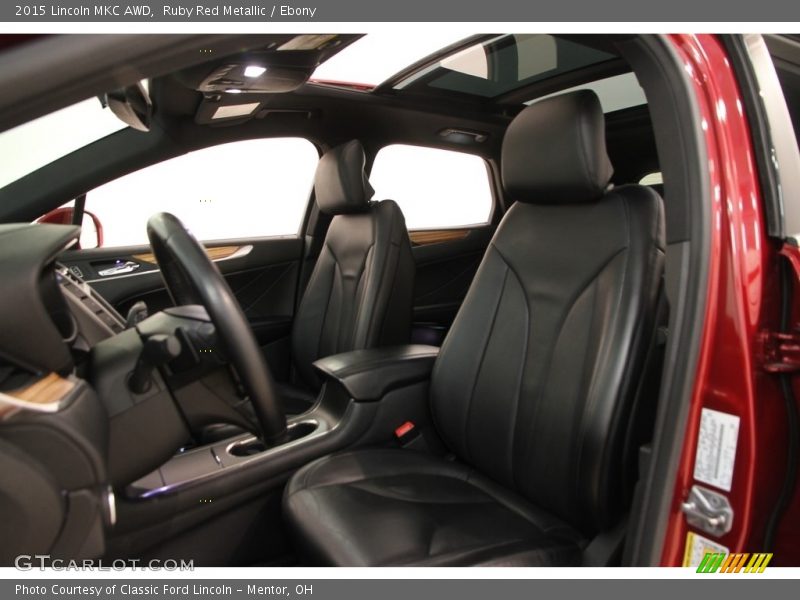Ruby Red Metallic / Ebony 2015 Lincoln MKC AWD