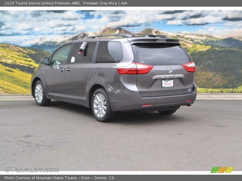 Predawn Gray Mica / Ash 2016 Toyota Sienna Limited Premium AWD