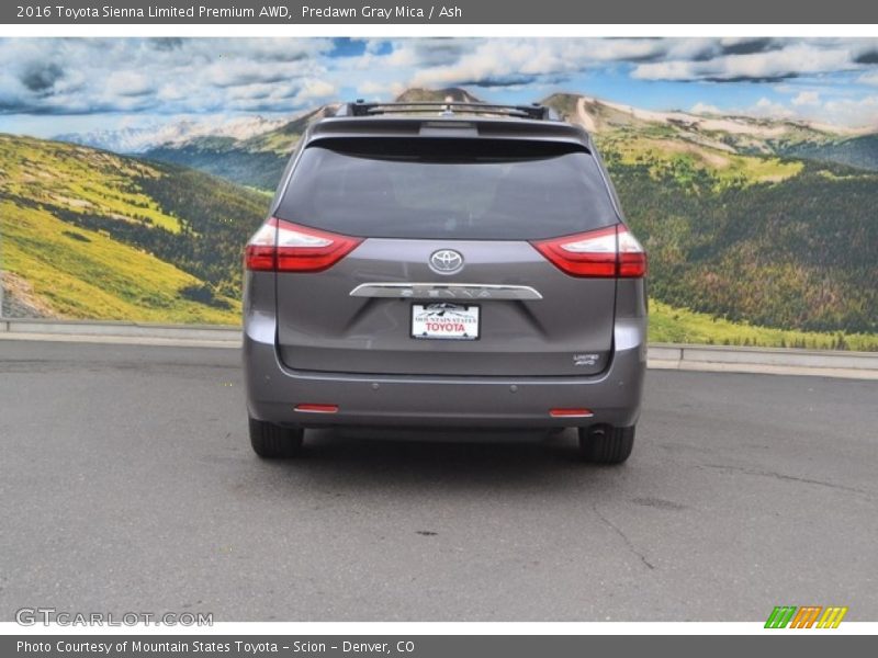 Predawn Gray Mica / Ash 2016 Toyota Sienna Limited Premium AWD