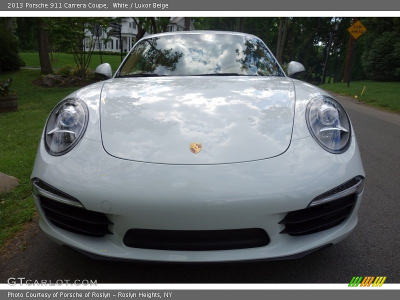 White / Luxor Beige 2013 Porsche 911 Carrera Coupe