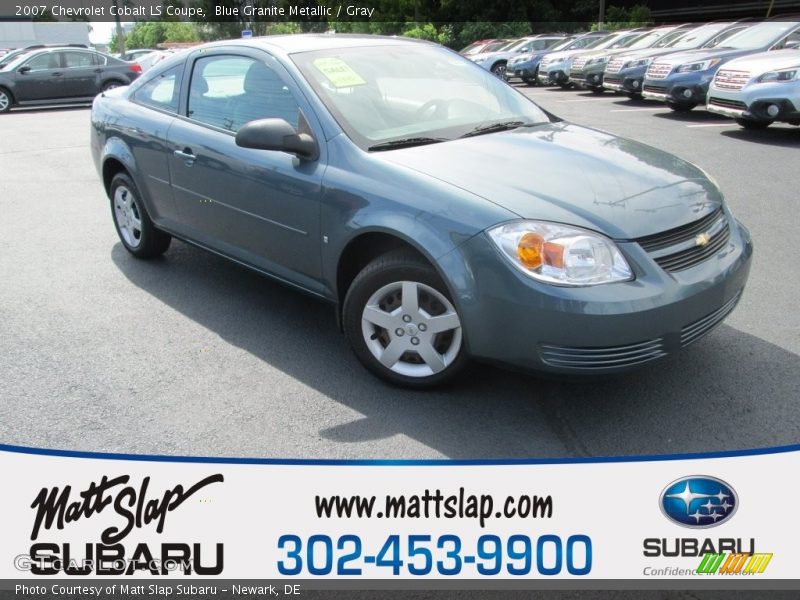 Blue Granite Metallic / Gray 2007 Chevrolet Cobalt LS Coupe