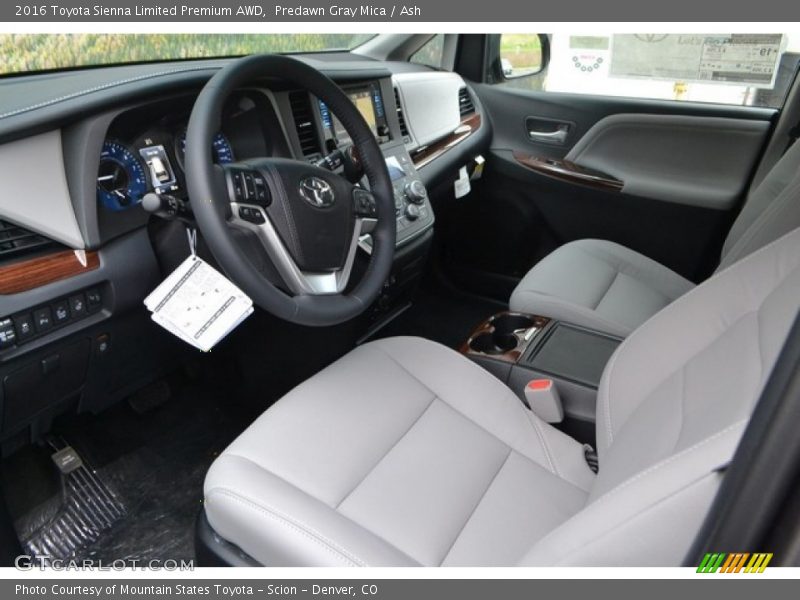 Ash Interior - 2016 Sienna Limited Premium AWD 
