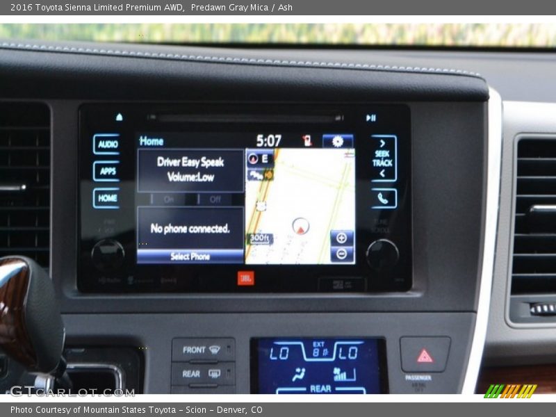 Navigation of 2016 Sienna Limited Premium AWD