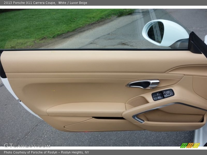 White / Luxor Beige 2013 Porsche 911 Carrera Coupe