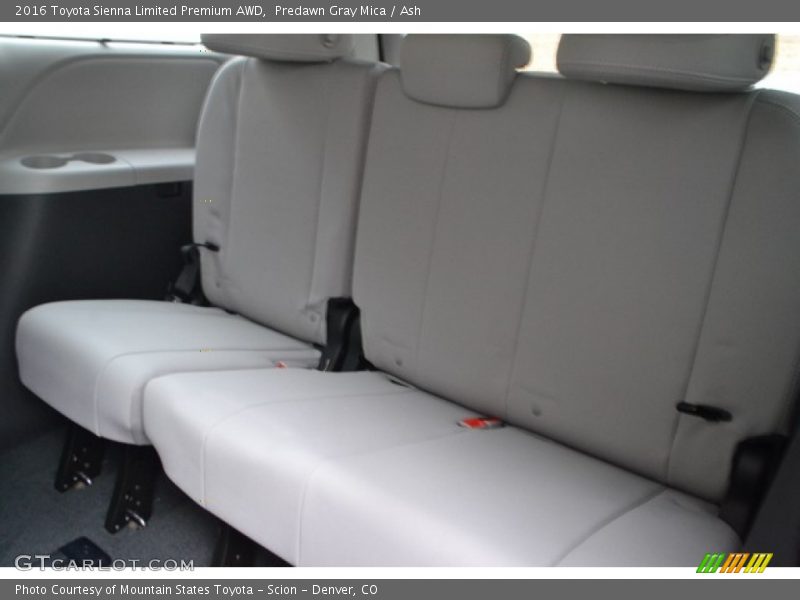 Rear Seat of 2016 Sienna Limited Premium AWD