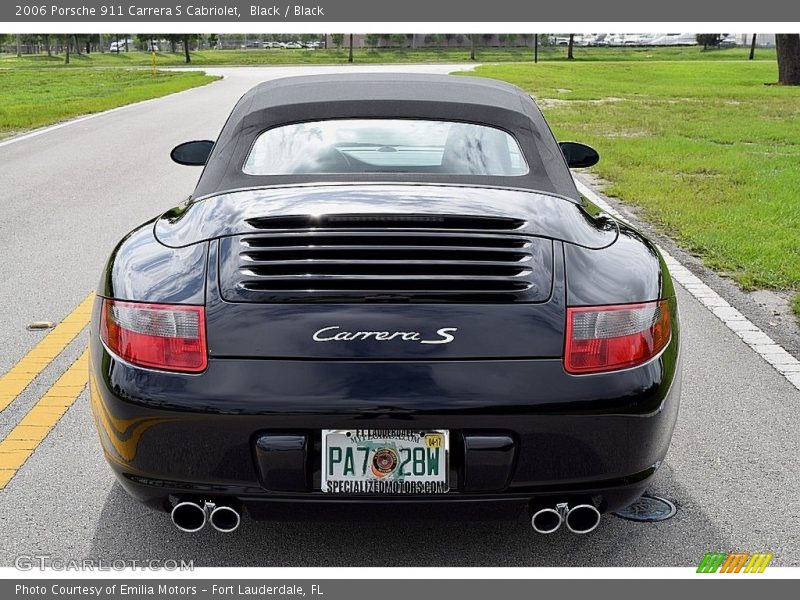 Black / Black 2006 Porsche 911 Carrera S Cabriolet