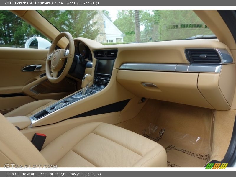 White / Luxor Beige 2013 Porsche 911 Carrera Coupe