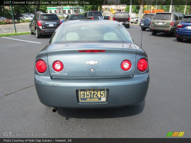 Blue Granite Metallic / Gray 2007 Chevrolet Cobalt LS Coupe