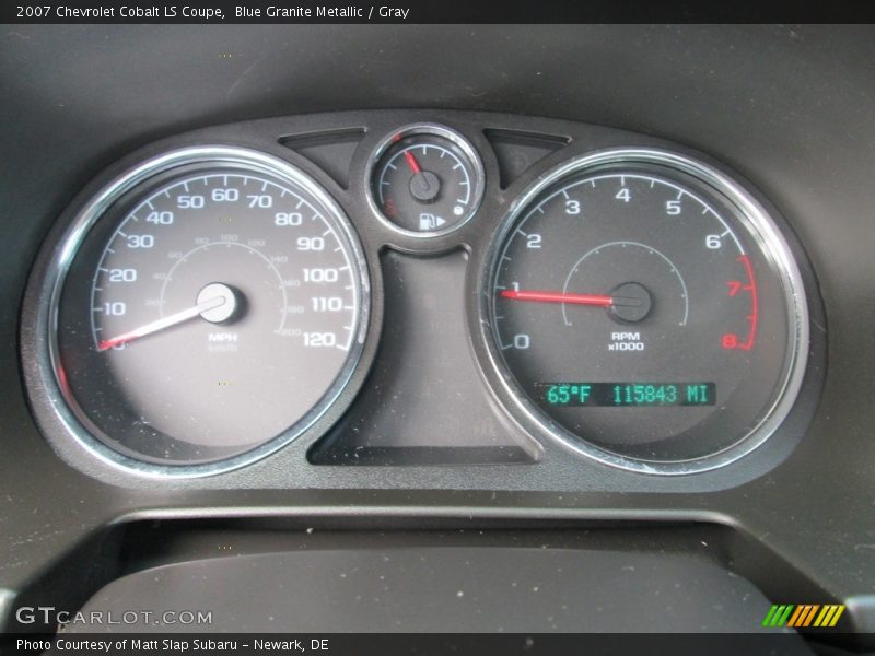 Blue Granite Metallic / Gray 2007 Chevrolet Cobalt LS Coupe