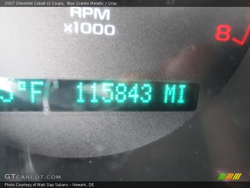 Blue Granite Metallic / Gray 2007 Chevrolet Cobalt LS Coupe