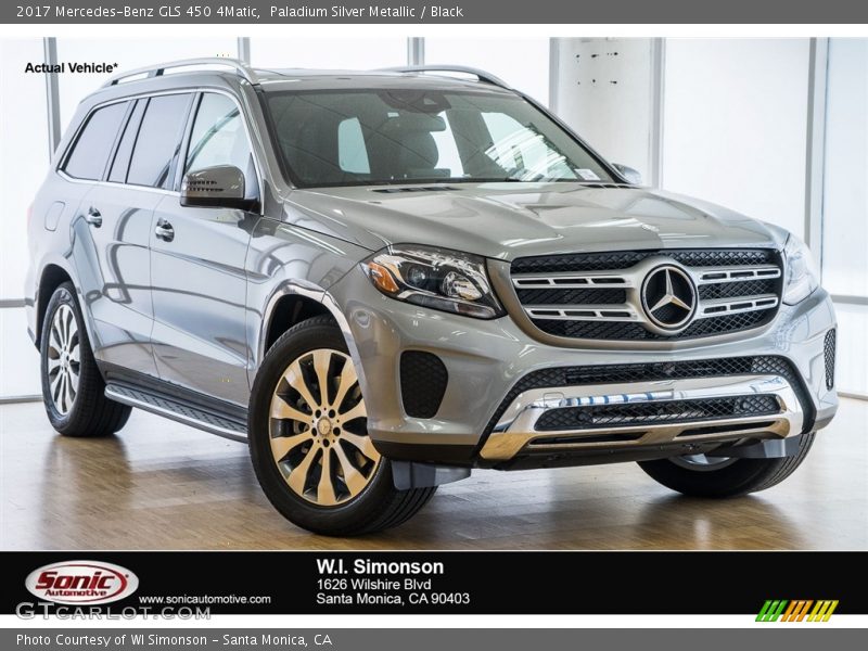 Paladium Silver Metallic / Black 2017 Mercedes-Benz GLS 450 4Matic