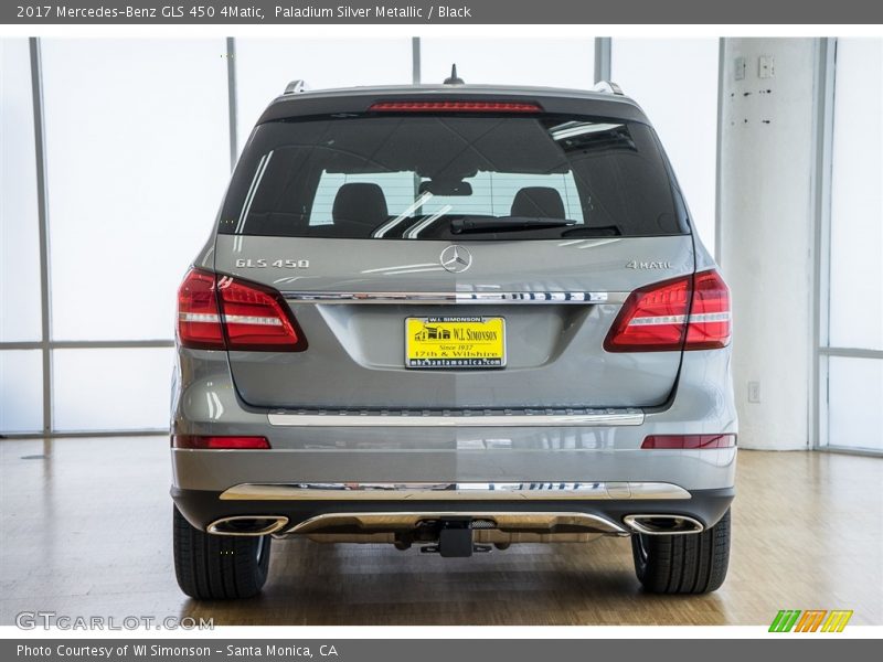 Paladium Silver Metallic / Black 2017 Mercedes-Benz GLS 450 4Matic