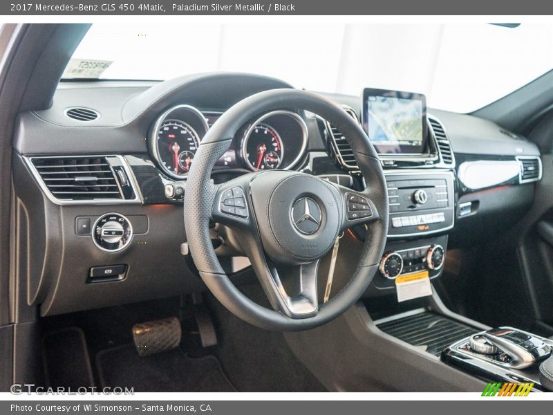 Paladium Silver Metallic / Black 2017 Mercedes-Benz GLS 450 4Matic