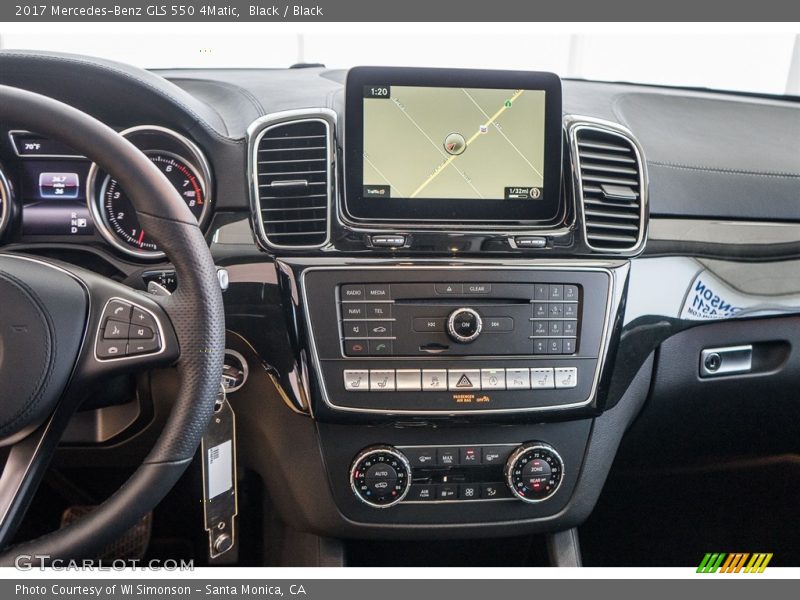 Dashboard of 2017 GLS 550 4Matic