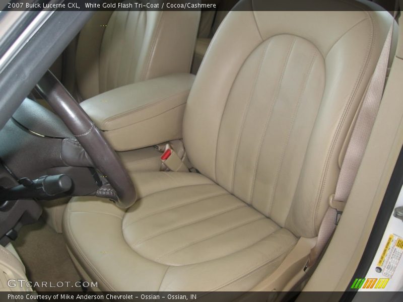 White Gold Flash Tri-Coat / Cocoa/Cashmere 2007 Buick Lucerne CXL