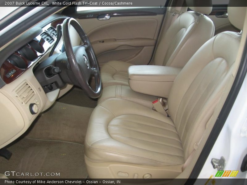 White Gold Flash Tri-Coat / Cocoa/Cashmere 2007 Buick Lucerne CXL