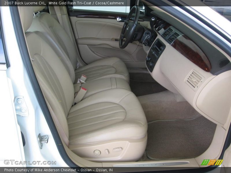 White Gold Flash Tri-Coat / Cocoa/Cashmere 2007 Buick Lucerne CXL