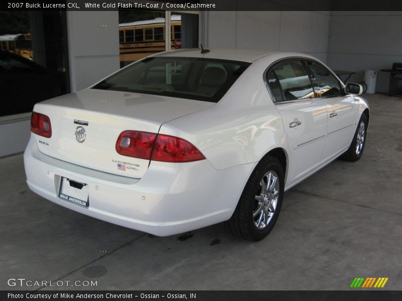 White Gold Flash Tri-Coat / Cocoa/Cashmere 2007 Buick Lucerne CXL