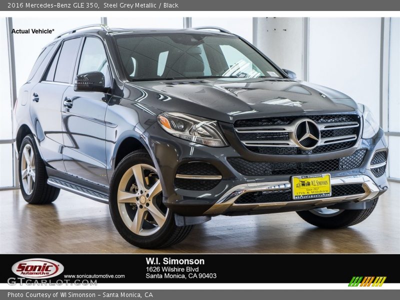Steel Grey Metallic / Black 2016 Mercedes-Benz GLE 350
