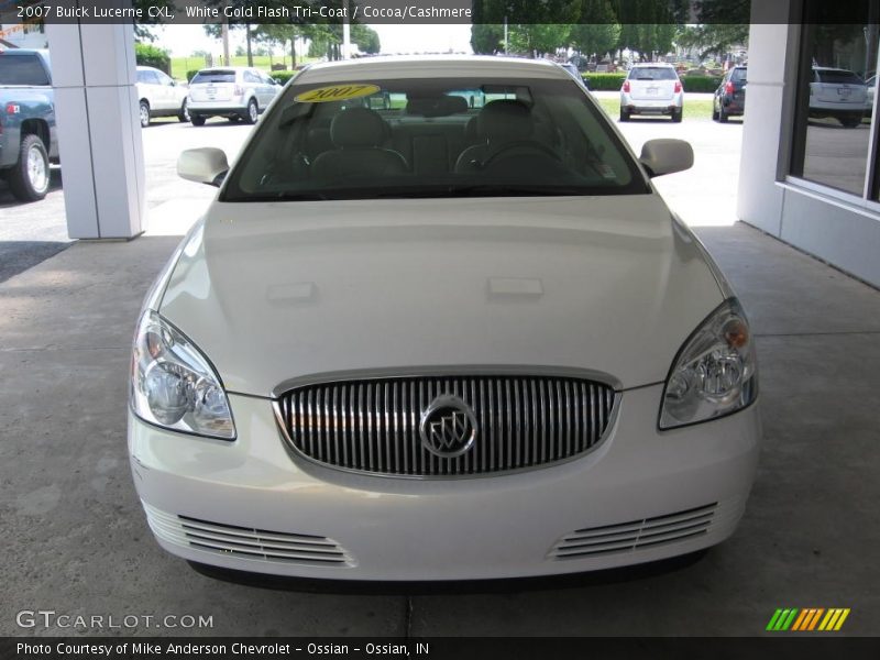 White Gold Flash Tri-Coat / Cocoa/Cashmere 2007 Buick Lucerne CXL