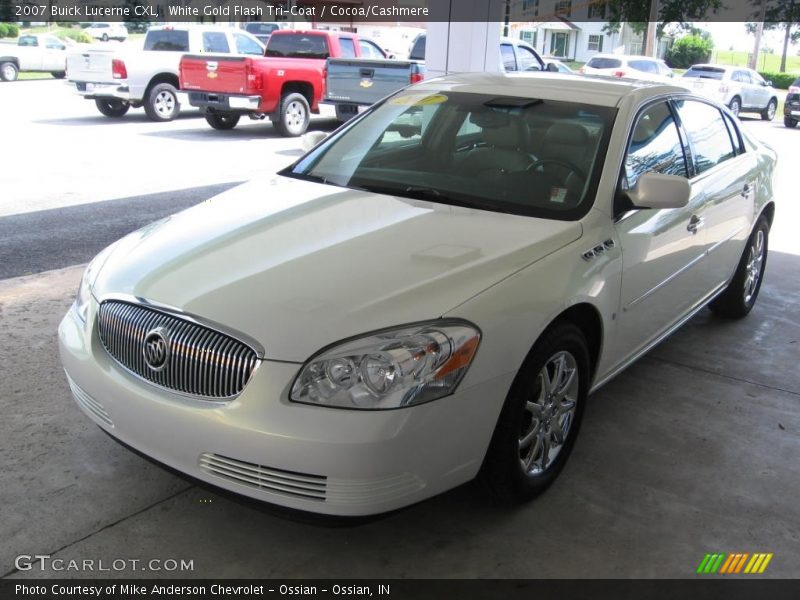 White Gold Flash Tri-Coat / Cocoa/Cashmere 2007 Buick Lucerne CXL