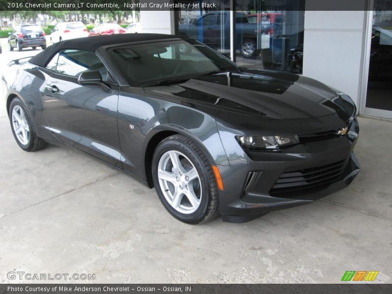 Nightfall Gray Metallic / Jet Black 2016 Chevrolet Camaro LT Convertible
