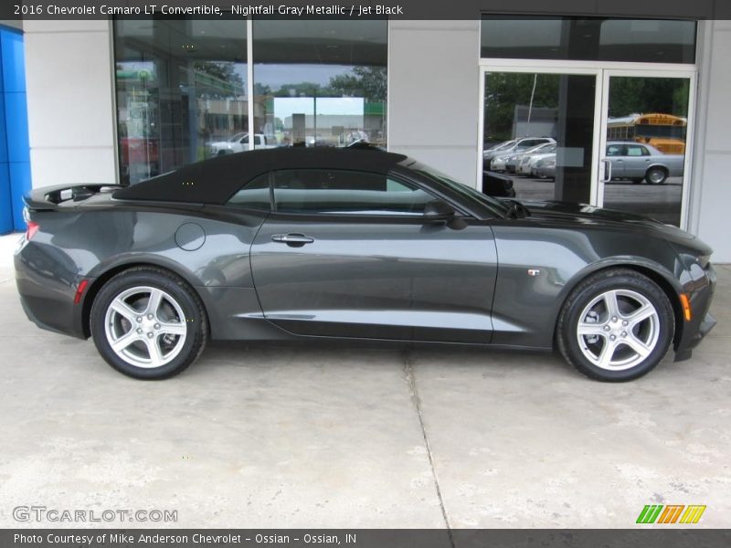 Nightfall Gray Metallic / Jet Black 2016 Chevrolet Camaro LT Convertible