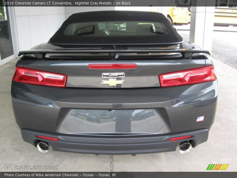 Nightfall Gray Metallic / Jet Black 2016 Chevrolet Camaro LT Convertible