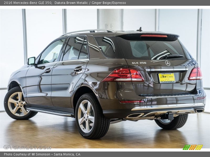 Dakota Brown Metallic / Ginger Beige/Espresso 2016 Mercedes-Benz GLE 350