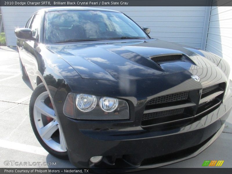Brilliant Black Crystal Pearl / Dark Slate Gray 2010 Dodge Charger SRT8