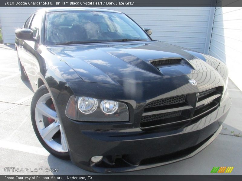 Brilliant Black Crystal Pearl / Dark Slate Gray 2010 Dodge Charger SRT8