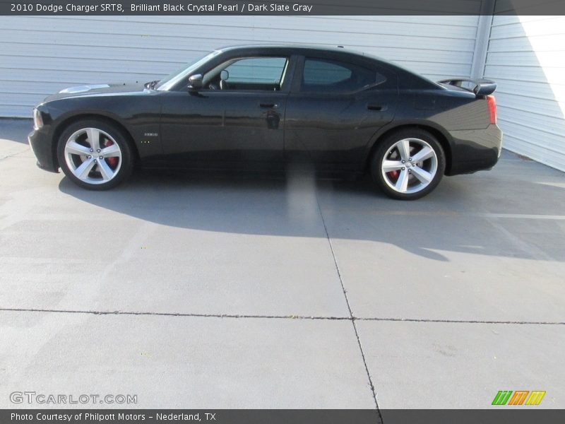 Brilliant Black Crystal Pearl / Dark Slate Gray 2010 Dodge Charger SRT8