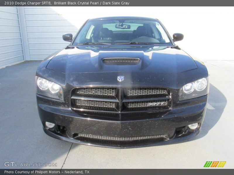 Brilliant Black Crystal Pearl / Dark Slate Gray 2010 Dodge Charger SRT8