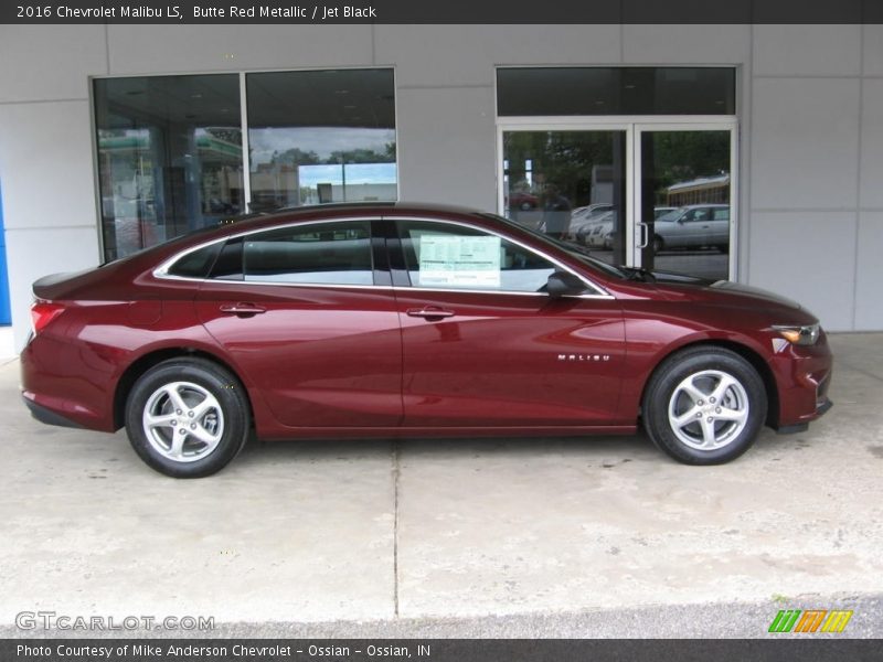 Butte Red Metallic / Jet Black 2016 Chevrolet Malibu LS