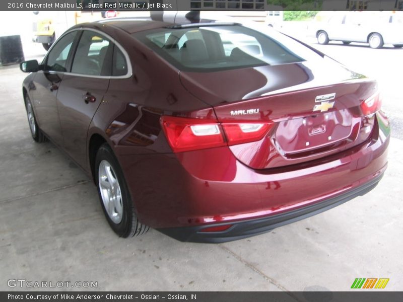 Butte Red Metallic / Jet Black 2016 Chevrolet Malibu LS