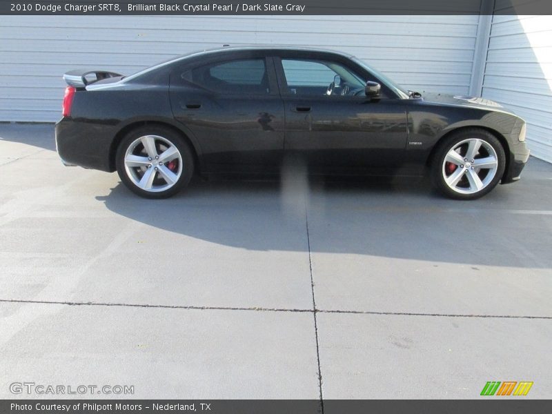 Brilliant Black Crystal Pearl / Dark Slate Gray 2010 Dodge Charger SRT8