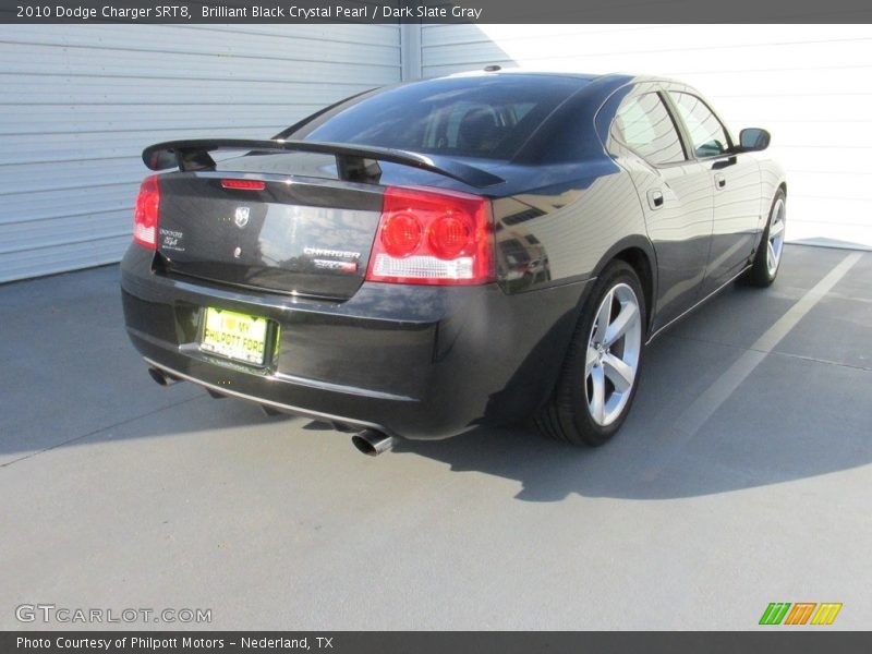 Brilliant Black Crystal Pearl / Dark Slate Gray 2010 Dodge Charger SRT8