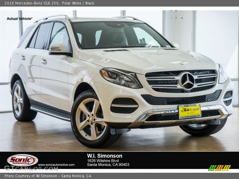 Polar White / Black 2016 Mercedes-Benz GLE 350