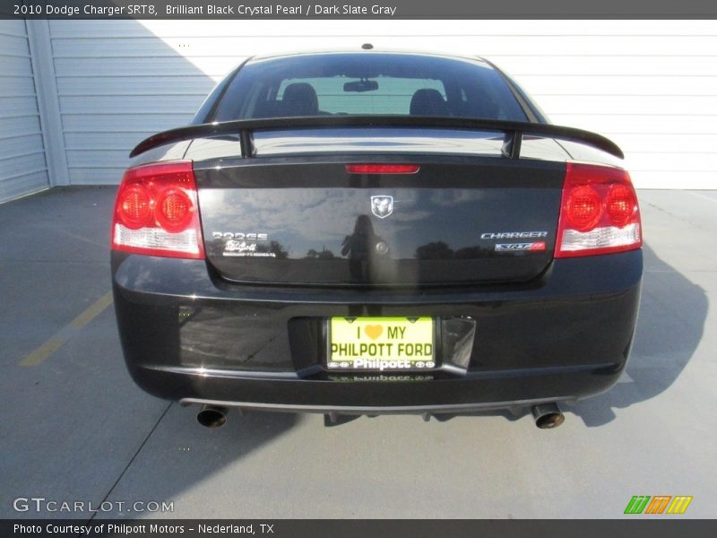 Brilliant Black Crystal Pearl / Dark Slate Gray 2010 Dodge Charger SRT8