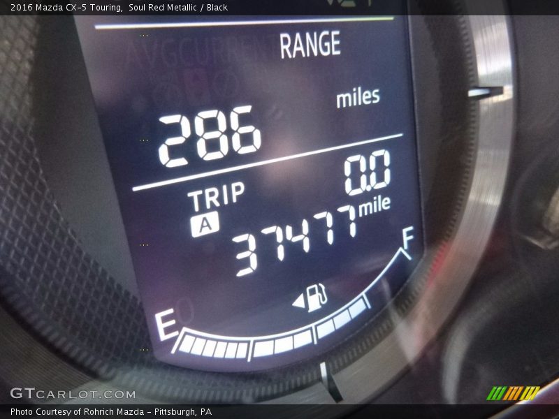 Soul Red Metallic / Black 2016 Mazda CX-5 Touring