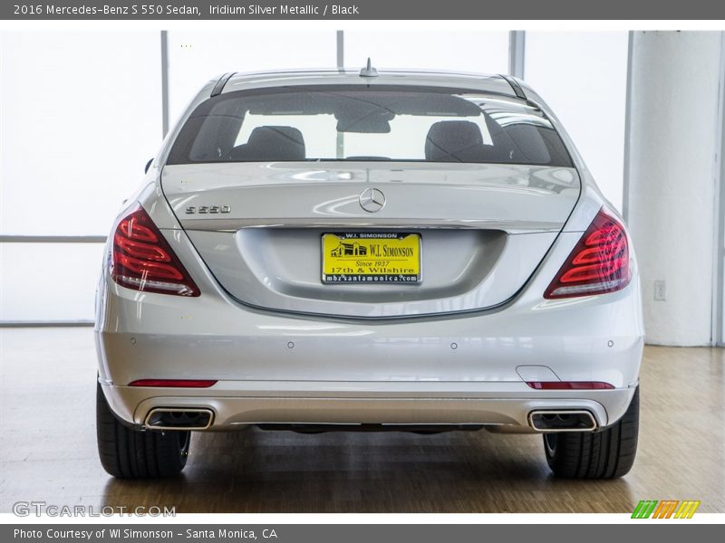Iridium Silver Metallic / Black 2016 Mercedes-Benz S 550 Sedan